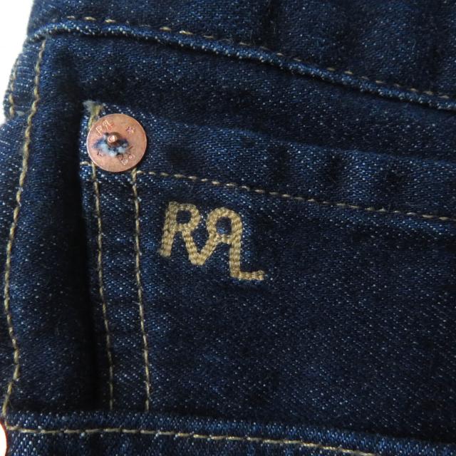 未使用品★RRL ダブルアールエル ロゴボタン付 長袖 デニム ジャンプスーツ オールインワン インディゴ 2 正規品 レディース_6
