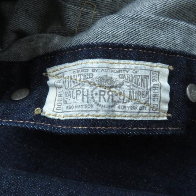 未使用品★RRL ダブルアールエル ロゴボタン付 長袖 デニム ジャンプスーツ オールインワン インディゴ 2 正規品 レディース_7