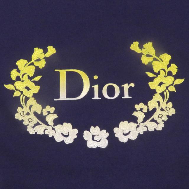 未使用品□DIOR ディオール オム 23SS 313J696A0554 ロゴエンブロイダリー リラックスフィット 半袖Ｔシャツ M イタリア製 正規品 メンズ_3