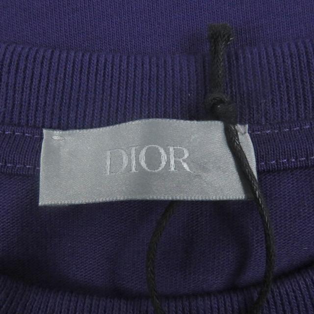 未使用品□DIOR ディオール オム 23SS 313J696A0554 ロゴエンブロイダリー リラックスフィット 半袖Ｔシャツ M イタリア製 正規品 メンズ_4