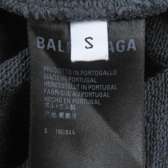 美品□BALENCIAGA バレンシアガ 2021年製 578135 キャンペーンロゴ エンブロイダリー パーカー グレー S イタリア製 正規品 メンズ_5