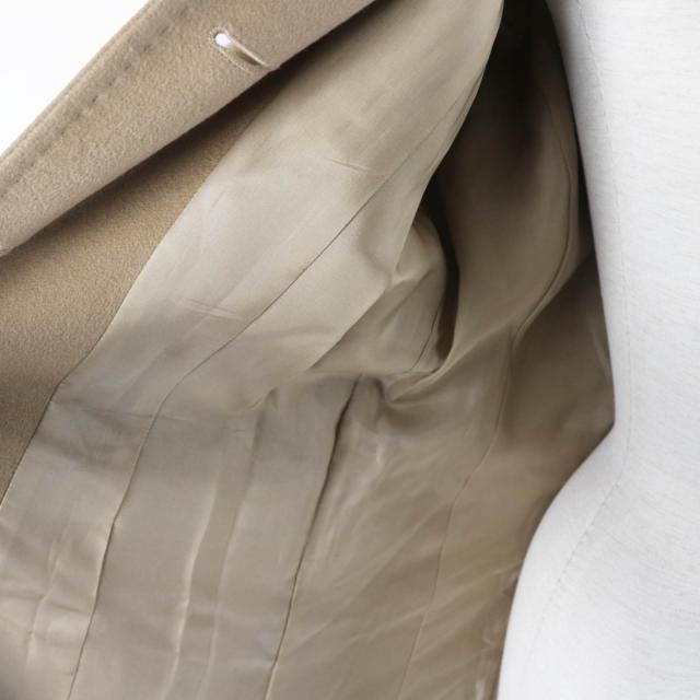 極美品◎FOXEY フォクシー 襟チンチラファー カシミヤ100％ ロゴボタン