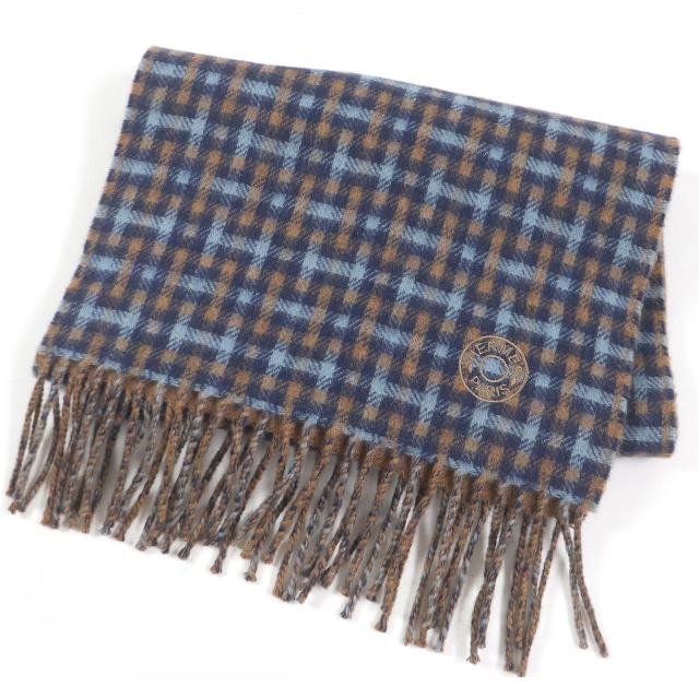 正規店購入】HERMES エルメス マフラー レクトヴェルソ カシミヤ100