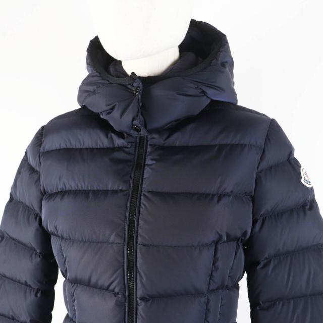 良品◎MONCLER モンクレール CHARPAL シャーパル ワッペン・フード付き ロングダウンコート ネイビー 14anni 164cm 正規品 レディースOK_1