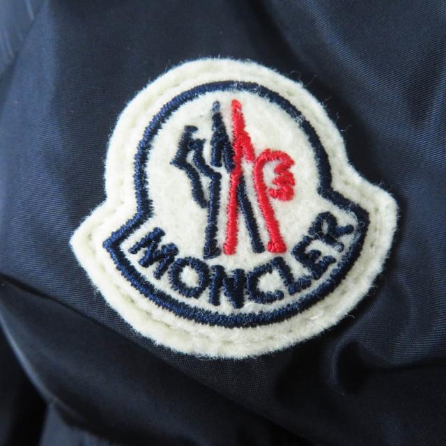 良品◎MONCLER モンクレール CHARPAL シャーパル ワッペン・フード付き ロングダウンコート ネイビー 14anni 164cm 正規品 レディースOK_5