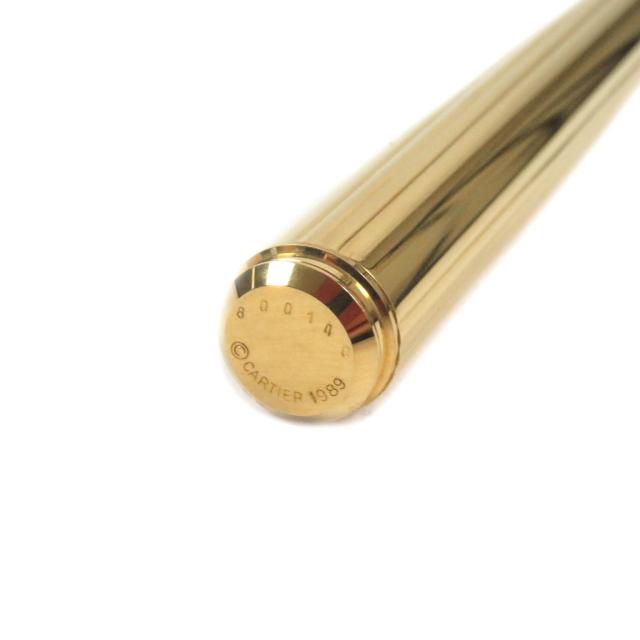 極美品□Cartier カルティエ ヴィンテージ パンテール ペン先18K Fニブ マスト ドゥ カルティエ キャップ式 万年筆 ゴールド フランス製_7