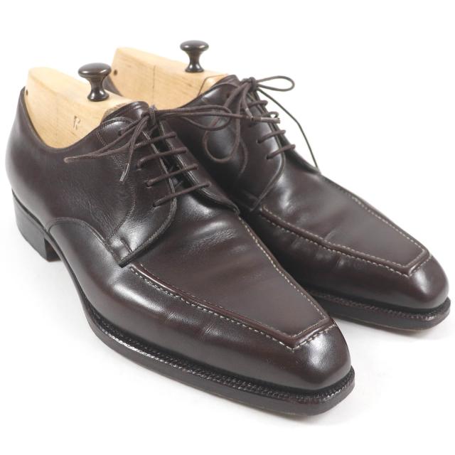美品□Roberto Ugolini VASS ロベルトウゴリーニ ヴァーシュ レースアップ レザー ドレスシューズ ダークブラウン 41 ハンガリー製_1