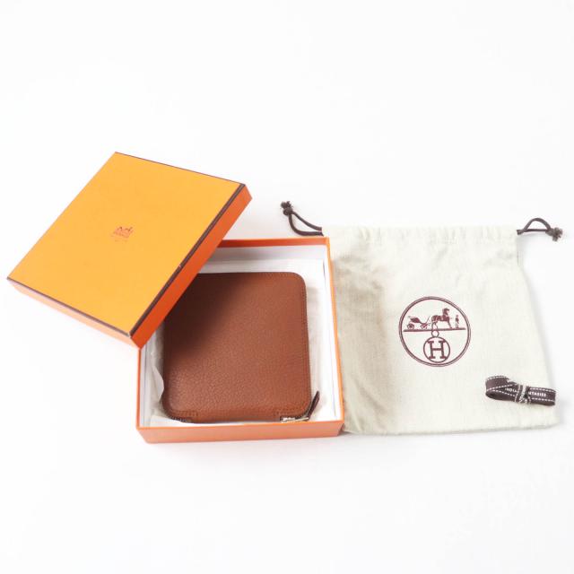 極美品◎HERMES エルメス シルキーポップ シルバー金具 ブッフルスキッパー シルク エコバッグ ブラウン オレンジ 箱・保存袋付き 仏製 エコバッグ