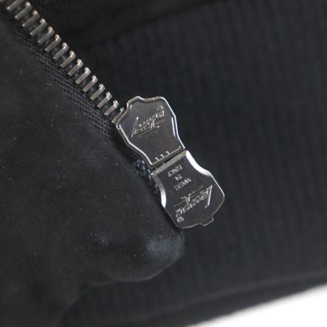 美品▼HERNO Resort ヘルノ リゾート 20SS PL002UR ヤギ革 レザー ロゴプレート・フード付き ZIPUP 中綿 ジャケット 44 正規品 メンズ_6