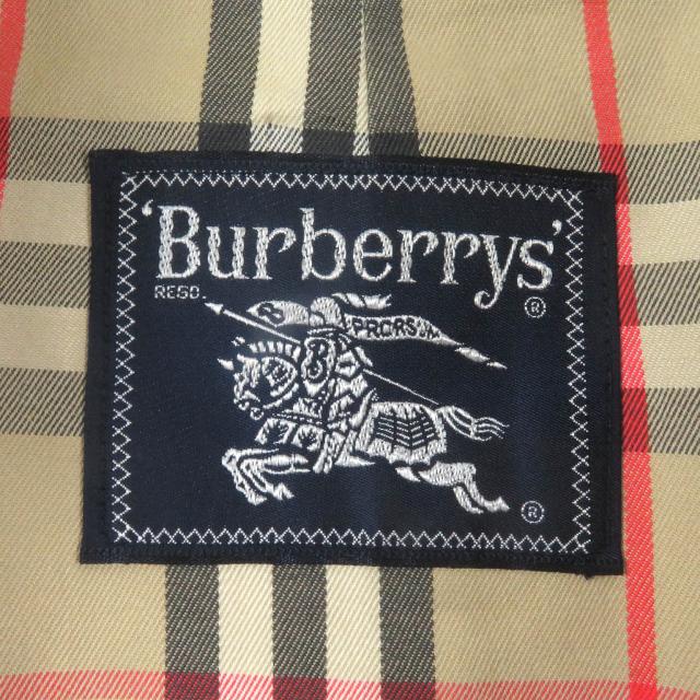 美品□Burberrys バーバリー ヴィンテージ 裏ノバチェック柄 スプリングコート トレンチコート 玉虫色 WR075-902-75/90-165 メンズ