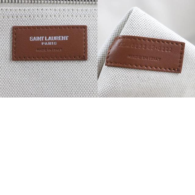 極美品▼サンローランパリ 685543 リヴゴーシュ マキシ 2WAY ショッピングバッグ キャンバス レザー トートバッグ 保存袋付き メンズ_9