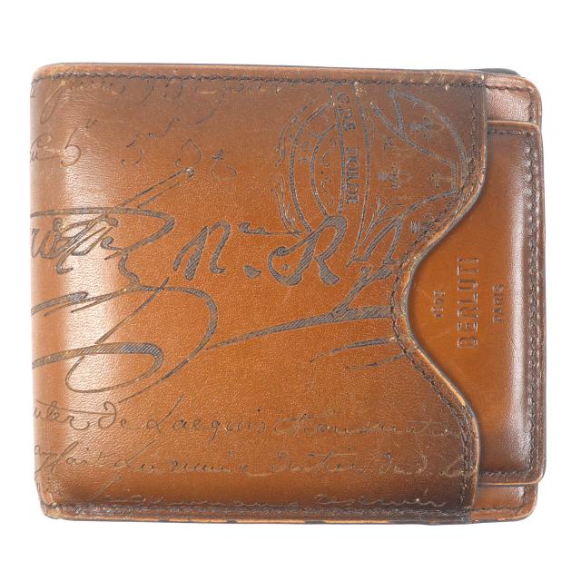 Berluti ベルルッティ カリグラフィ 二つ折り 財布 マネークリップ