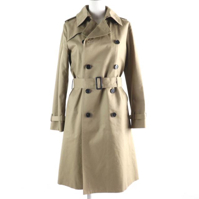 美品☆HYKE ハイク コットン ウールライナー・ベルト付 トレンチコート ベージュ 2 日本製 正規品 レディース