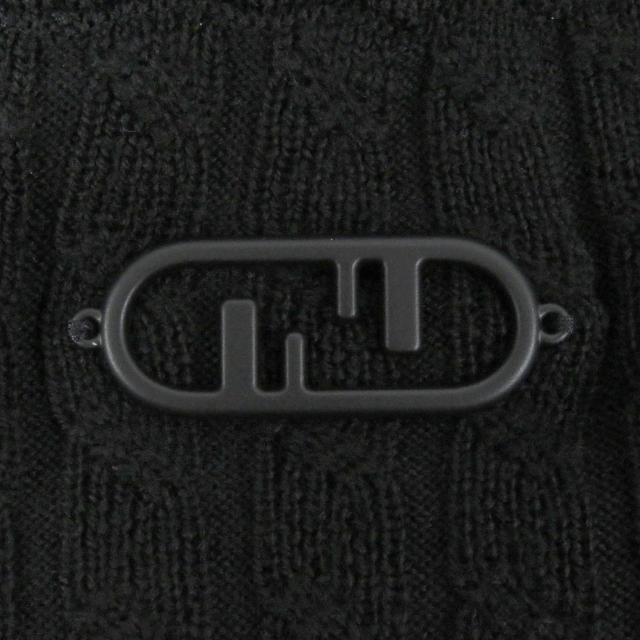 未使用品□FENDI フェンディ 2022年製 FZX077 ウール100％ FFロゴ金具