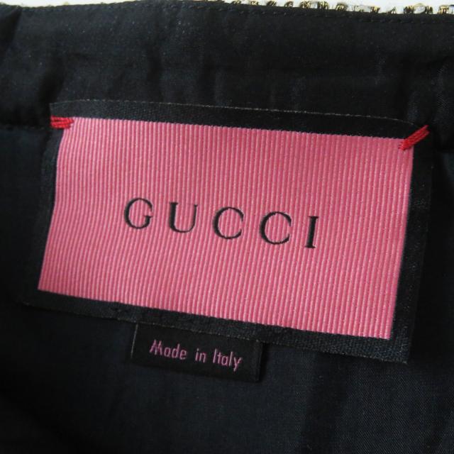 極美品◎GUCCI グッチ 545461 全面スパンコール プリーツスカート ゴールド系 40 イタリア製 正規品 レディース 極美品◎GUCCI グッチ 545461 全面スパンコール プリーツスカート