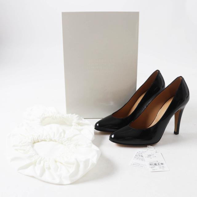 未使用品◎Maison Margiela 22 メゾンマルジェラ22 S58WL0229 アーモンドトゥ パテントレザー パンプス 36 箱・袋付 正規品_1