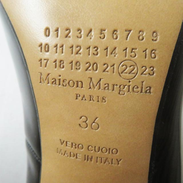 未使用品◎Maison Margiela 22 メゾンマルジェラ22 S58WL0229 アーモンドトゥ パテントレザー パンプス 36 箱・袋付 正規品_8