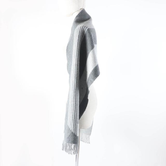 中古】エンバ EMBA ティペット マフラー ショール フリンジ