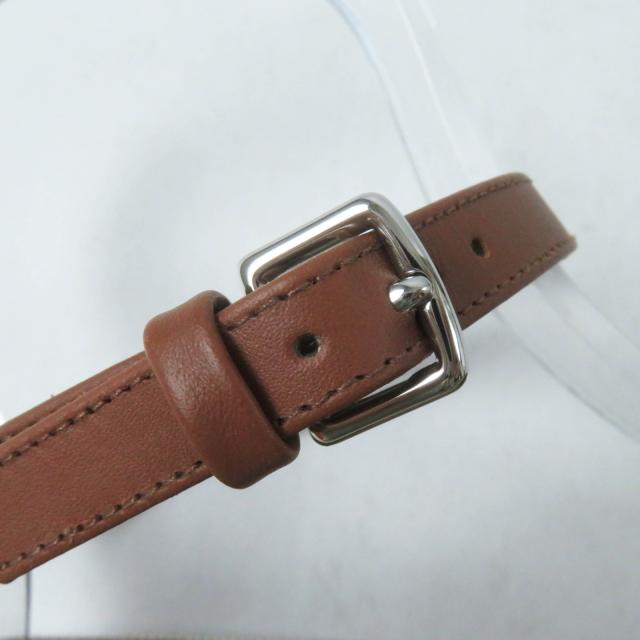 未使用品◎HERMES エルメス インディリッツォ NOISETTE GOLD ヴァンキャトル・フォーブル パッチ カーフ トワルアッシュ スリッポン 37_7