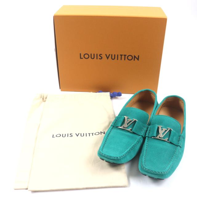 LOUIS VUITTON モンテカルロ LVロゴ レザードライビングシューズ