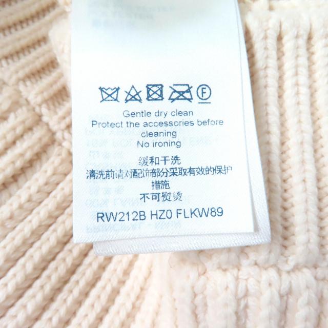 未使用品★LOUIS VUITTON ルイヴィトン 21AW カシミヤ混 フォルナセッティ ボウジャカード スリーブレス ニットベスト XS ハンガー付_7