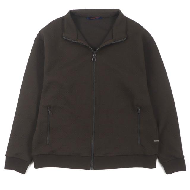 美品▼ルイヴィトン 2024年製 HJY45W モノグラム ロゴプレート ジップスルートップ ブルゾン トラックジャケット XXL 正規品 メンズ