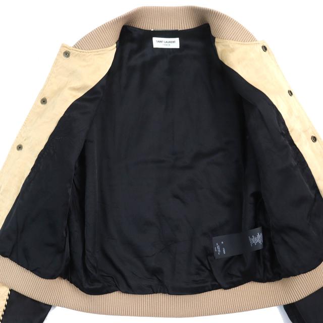 美品△SAINT LAURENT PARIS サンローランパリ 643883 テディ 中綿