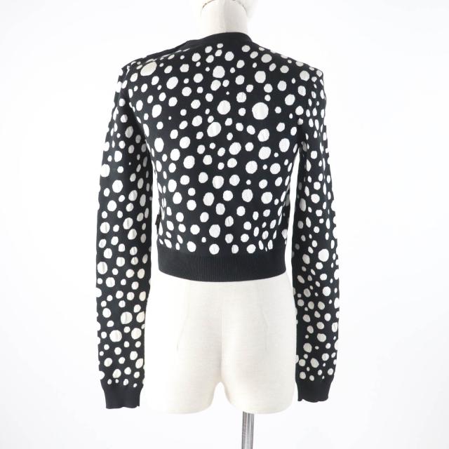 極美品★ルイヴィトン×草間彌生 23SS 1AB852 シルク混 インフィニティ ドット クロップド プルオーバーニット XS 正規品 レディース_2