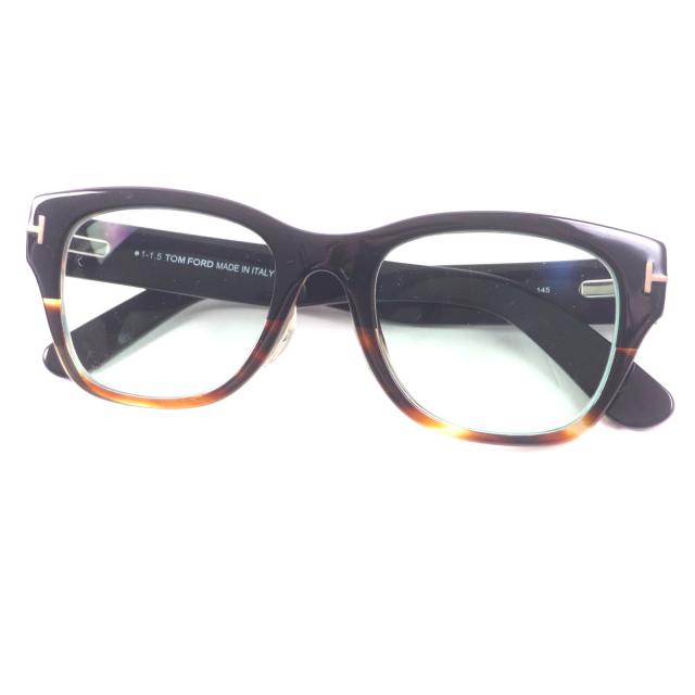 良品▽TOM FORD トムフォード TF5379 マーブル柄 ロゴ金具