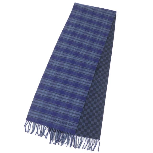 ルイヴィトン M74421 エシャルプ・ヘルシンキ ロゴパッチ付きダニエ柄