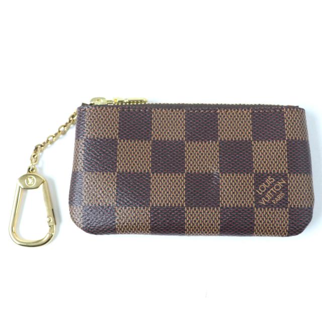 未使用品☆LOUIS VUITTON ルイヴィトン N62658 カードキーケース ポシェット・クレ ダミエキャンバス ケース ブラウン 仏製 メンズ