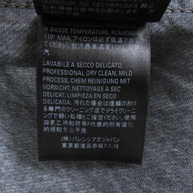 極美品□BALENCIAGA バレンシアガ 20SS 621580 デニム転写プリント ストレッチジャケット ブルゾン ブラック L イタリア製 正規品 メンズ_7