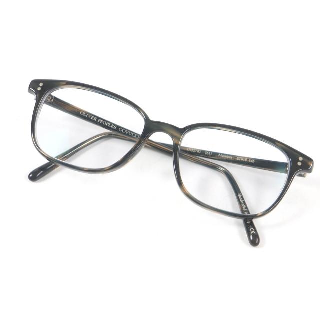 良品□OLIVER PEOPLES オリバーピープルズ OV5279U MASLON ウェリントン メガネ 眼鏡 アイウェア ブラック ブラウン 53□18-148　 度入り