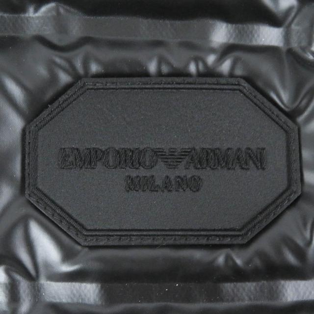 美品□EMPORIO ARMANI エンポリオ アルマーニ 23AW 黒タグ WZIP ロゴ