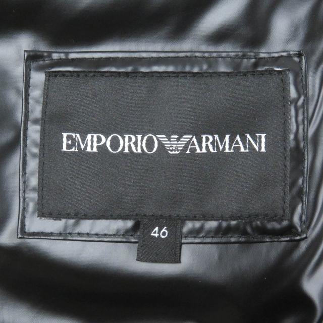 美品□EMPORIO ARMANI エンポリオ アルマーニ 23AW 黒タグ WZIP ロゴ