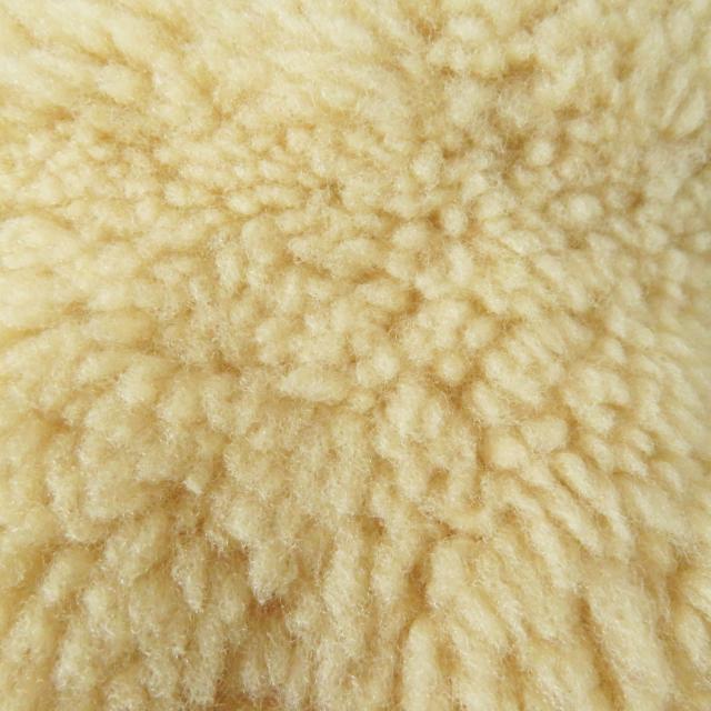 未使用品◎HERMES エルメス フォーヴ レザーワッペン付き ムートン