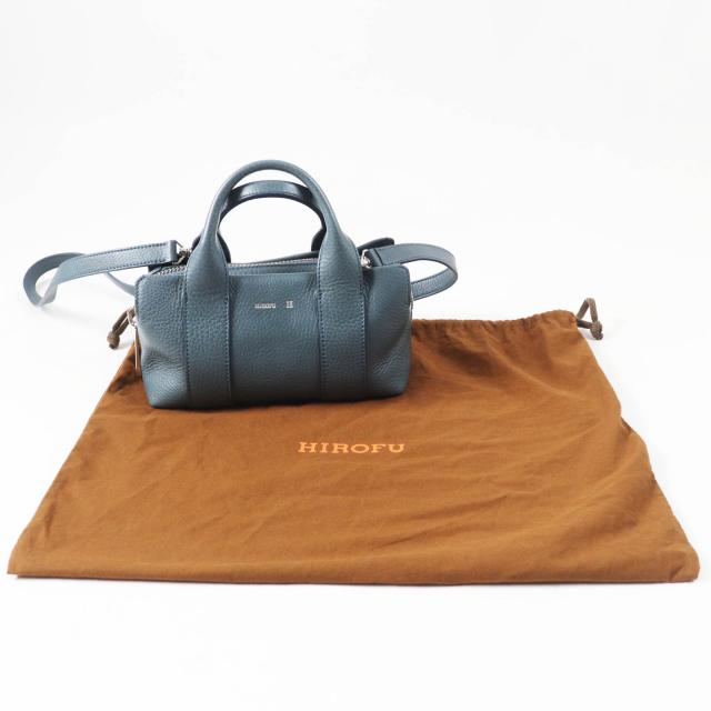 極美品◎HIROFU ヒロフ 15906L ランポS レザー 2WAY ハンド 