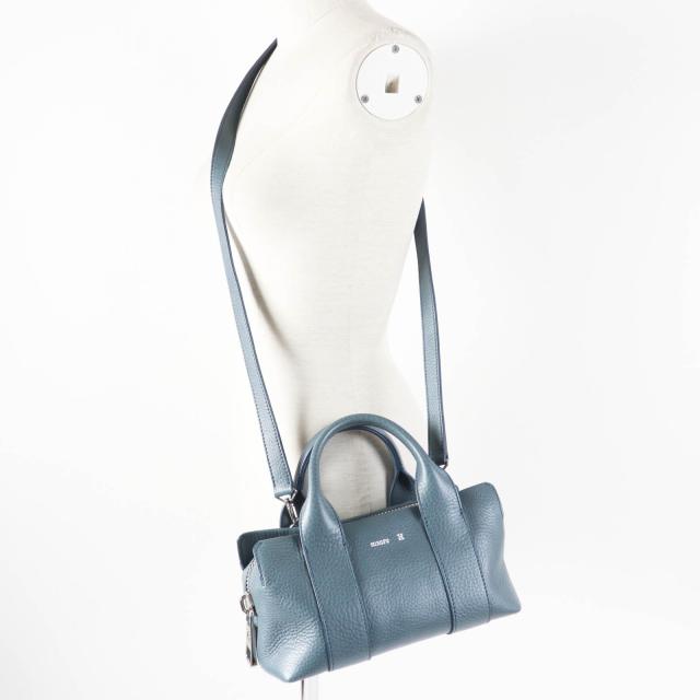 極美品◎HIROFU ヒロフ 15906L ランポS レザー 2WAY ハンド 