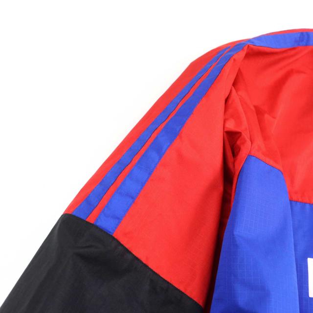 美品○BALENCIAGA バレンシアガ 534317 ロゴプリント オーバーサイズ ジップアップ ポプリンジャケット トラックジャケット 52　正規品_7