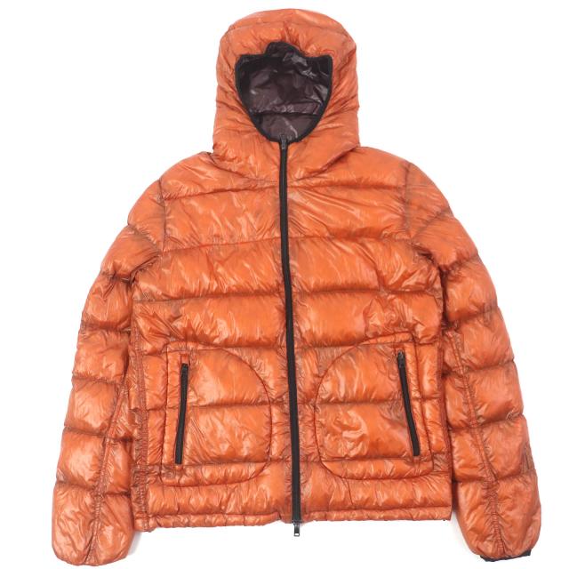 良品△Herno ヘルノ 2018年 PI0520U リバーシブル 7DENIER セッテデニール ウルトラライト ダウンジャケット ポケッタブル機能 48 正規品