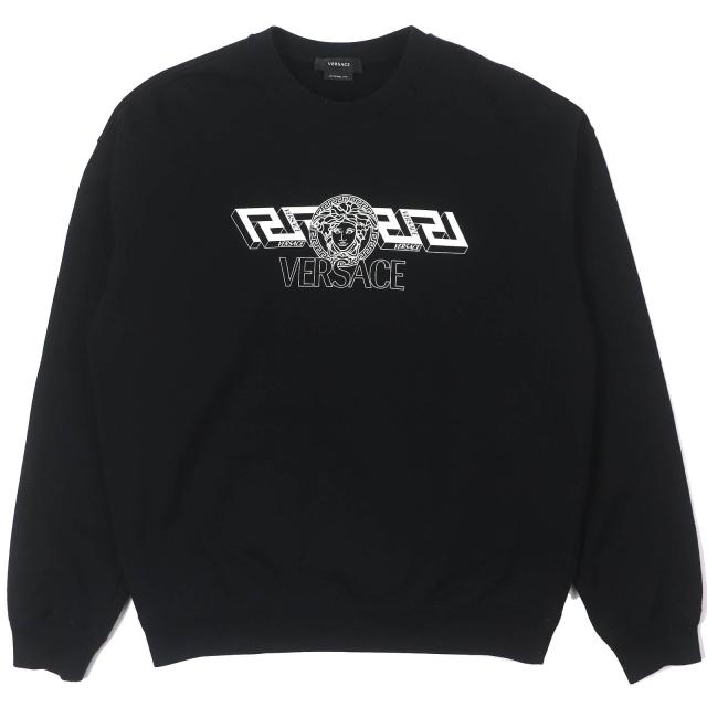 極美品 Versace トレーナー スウェット M 黒 メデューサ ヴェルサーチ