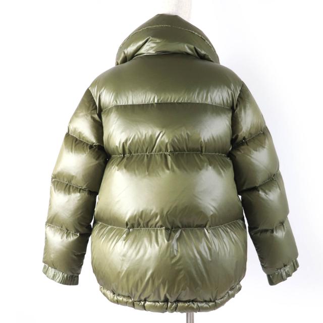 美品☆WOOLRICH ウールリッチ WWCPS2786 ALIQUIPPA PUFFY JACKET アルキッパパフィー ダウンジャケット カーキ S 正規品 レディース_2