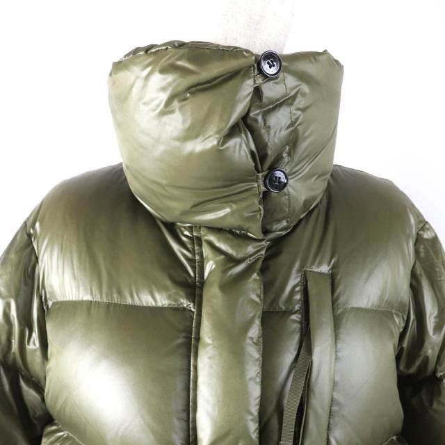 美品☆WOOLRICH ウールリッチ WWCPS2786 ALIQUIPPA PUFFY JACKET アルキッパパフィー ダウンジャケット カーキ S 正規品 レディース_3