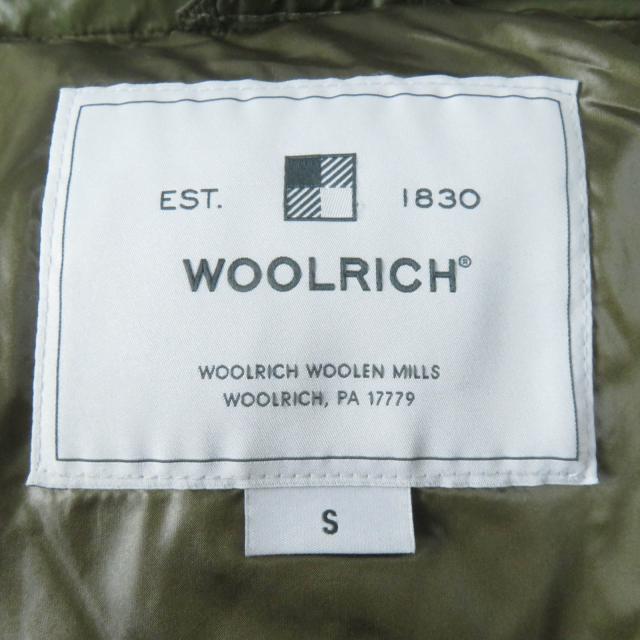 美品☆WOOLRICH ウールリッチ WWCPS2786 ALIQUIPPA PUFFY JACKET アルキッパパフィー ダウンジャケット カーキ S 正規品 レディース_7
