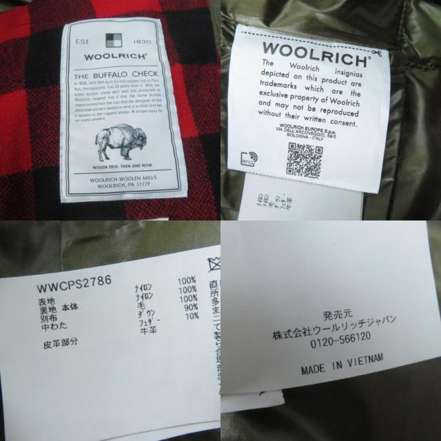 美品☆WOOLRICH ウールリッチ WWCPS2786 ALIQUIPPA PUFFY JACKET アルキッパパフィー ダウンジャケット カーキ S 正規品 レディース_8