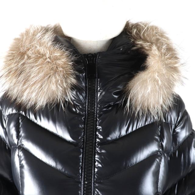 MONCLER ブラック 美品ダウンジャケット ファー付き MONCLER