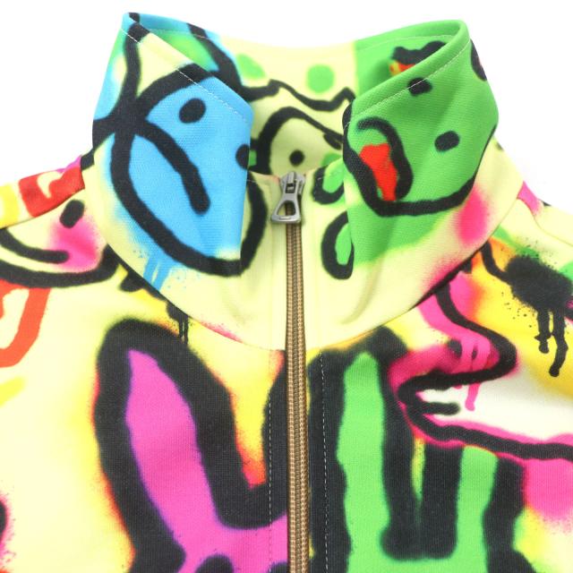 極美品▼GUCCI グッチ 714464 DANS LE VENT BUNNY バニー ジップアップ トラックジャケット マルチカラー L イタリア製 正規品 メンズ 極美品▽GUCCI グッチ 714464 DANS LE VENT BUNNY バニー ジップアップ