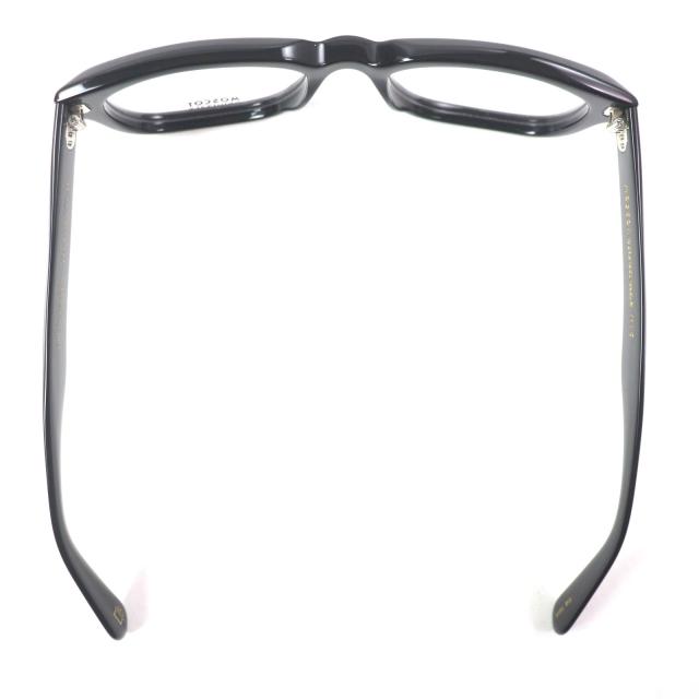 未使用品▼MOSCOT モスコット ZINDIK ウェリントン メガネ 眼鏡 アイウェア ブラック 54□20-151 デモレンズ メンズ