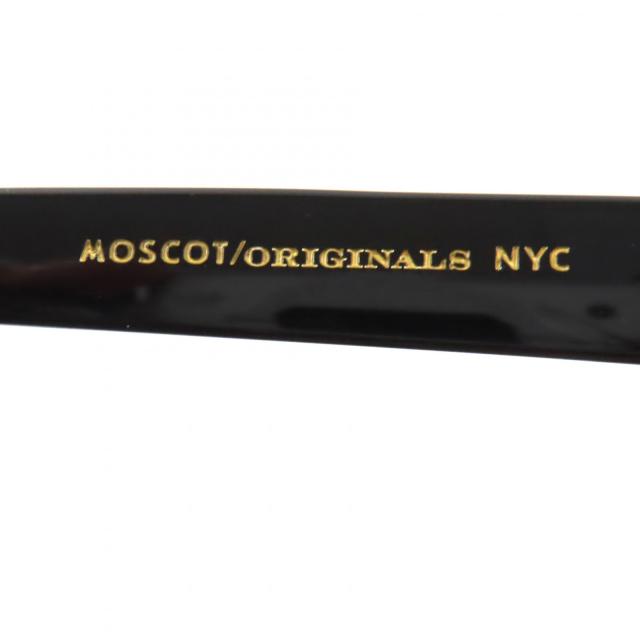 未使用品▼MOSCOT モスコット ZINDIK ウェリントン メガネ 眼鏡 アイウェア ブラック 54□20-151 デモレンズ メンズ