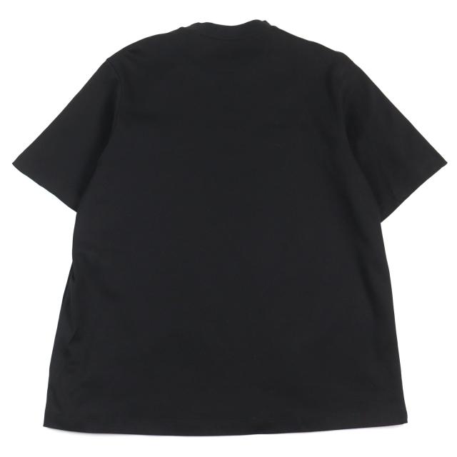 極美品○FENDI フェンディ 2023年製 FY1217 ロゴ入り スパンコール クルーネック 半袖Ｔシャツ ブラック系 M イタリア製 正規品 メンズ_2